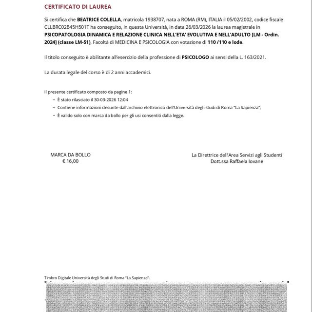 Ingrandire l'immagine: certificate 1