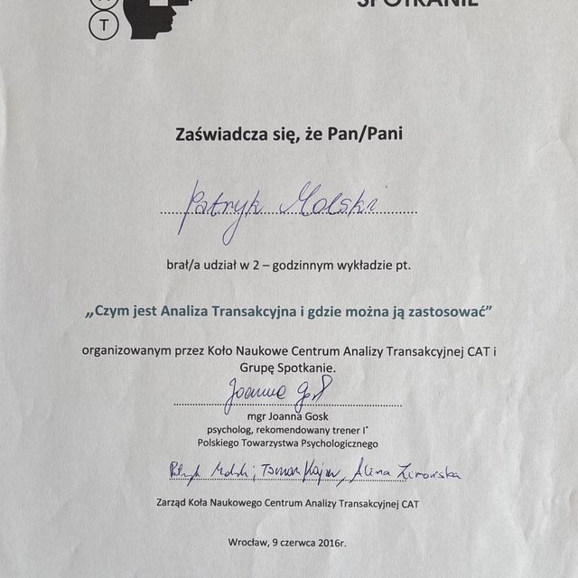 Powiększ obraz: certificate 108