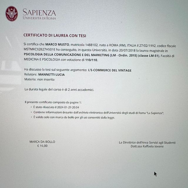 Ingrandire l'immagine: certificate 3