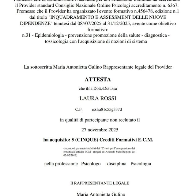 Ingrandire l'immagine: certificate 12