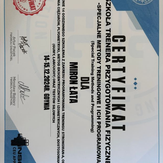 Powiększ obraz: certificate 8