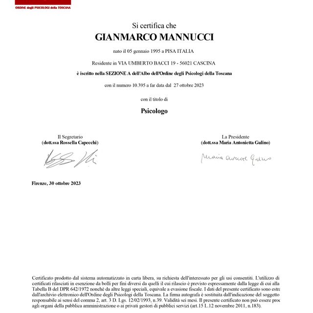 Ingrandire l'immagine: certificate 3