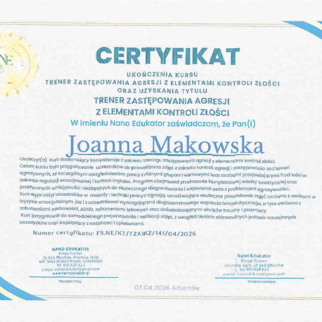 Powiększ obraz: certificate 1