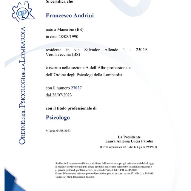 Ingrandire l'immagine: certificate 2