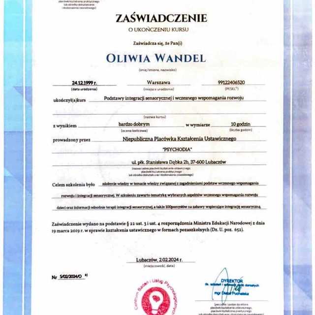 Powiększ obraz: certificate 10