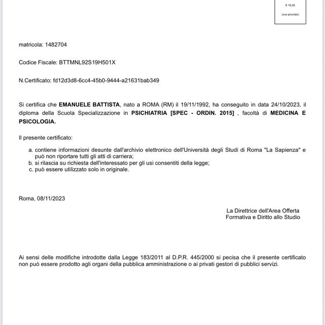 Ingrandire l'immagine: certificate 1