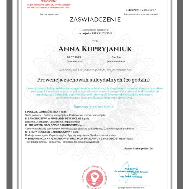 Powiększ obraz: certificate 22