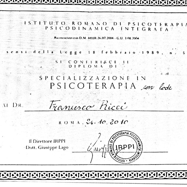 Ingrandire l'immagine: certificate 1