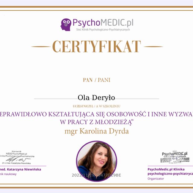 Powiększ obraz: certificate 18