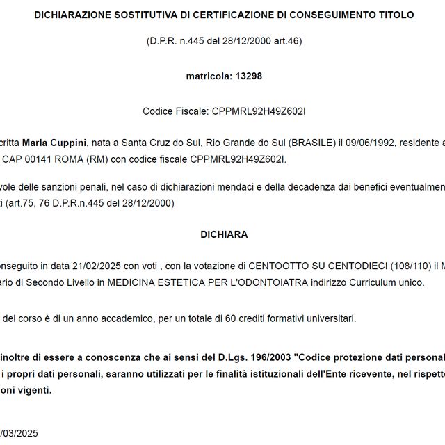 Ingrandire l'immagine: certificate 1