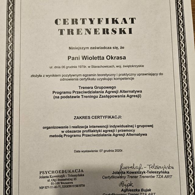 Powiększ obraz: certificate 8