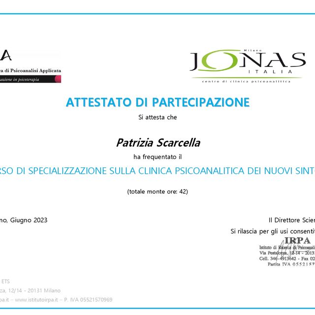Ingrandire l'immagine: certificate 1