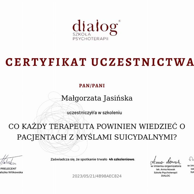 Powiększ obraz: certificate 38