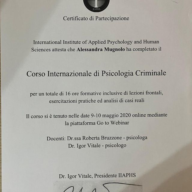 Ingrandire l'immagine: certificate 9