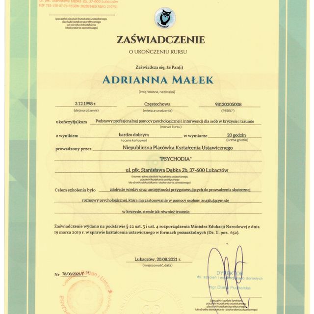 Powiększ obraz: certificate 2