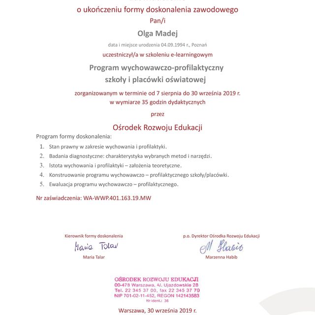 Powiększ obraz: certificate 6