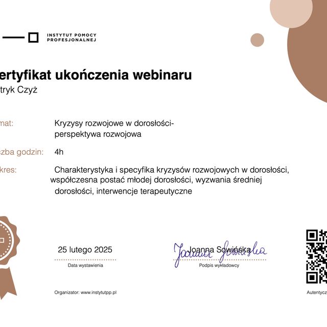 Powiększ obraz: certificate 20
