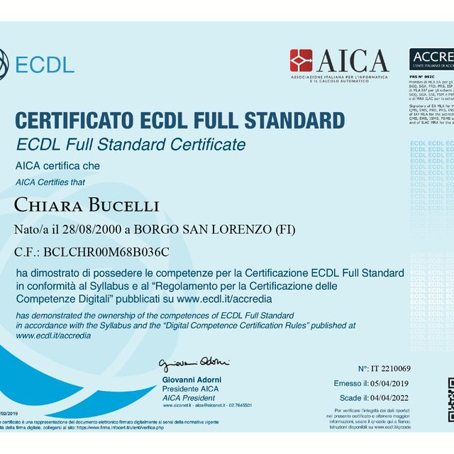 Ingrandire l'immagine: certificate 1