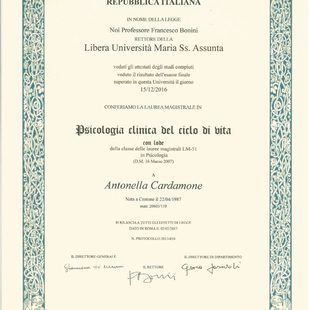 Ingrandire l'immagine: certificate 1