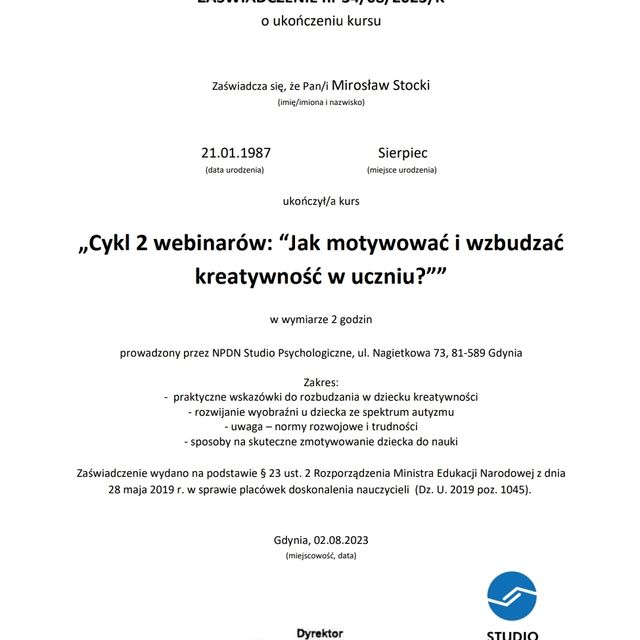 Powiększ obraz: certificate 9