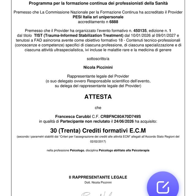 Ingrandire l'immagine: certificate 10
