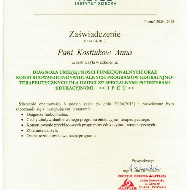 Powiększ obraz: certificate 7