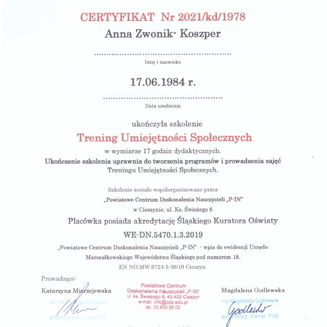 Powiększ obraz: certificate 18