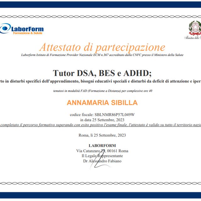 Ingrandire l'immagine: certificate 8