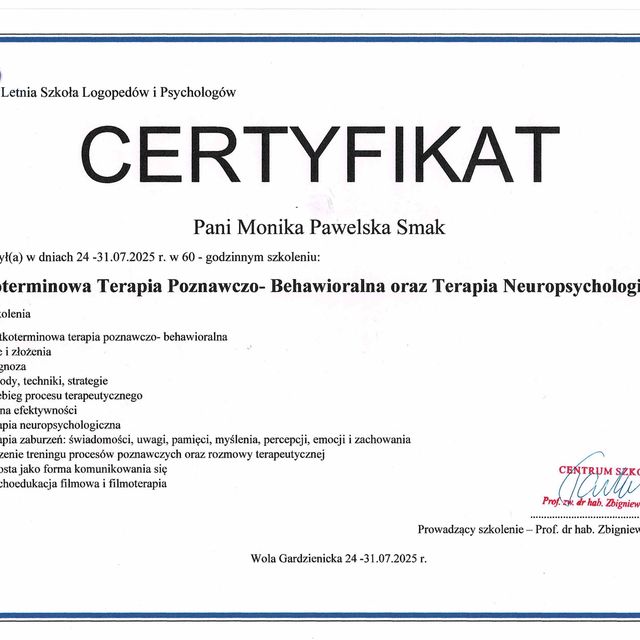 Powiększ obraz: certificate 70