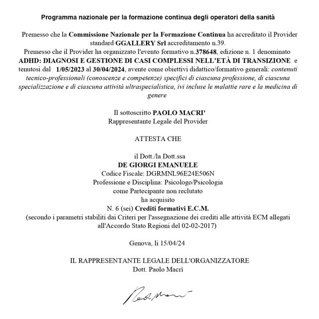 Ingrandire l'immagine: certificate 8