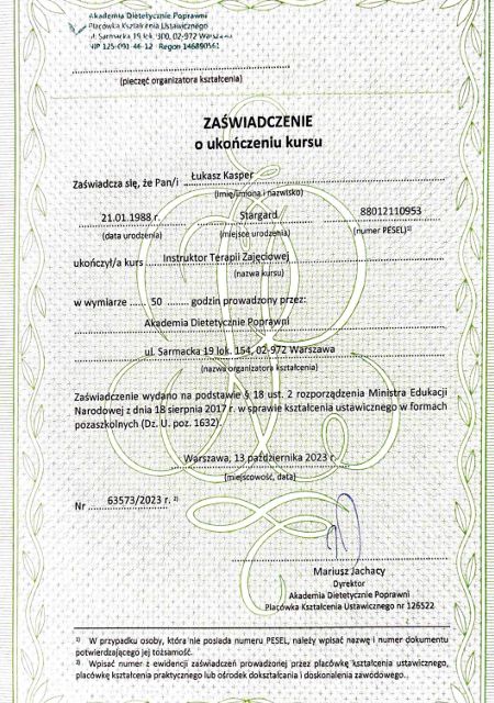 Powiększ obraz: certificate 24