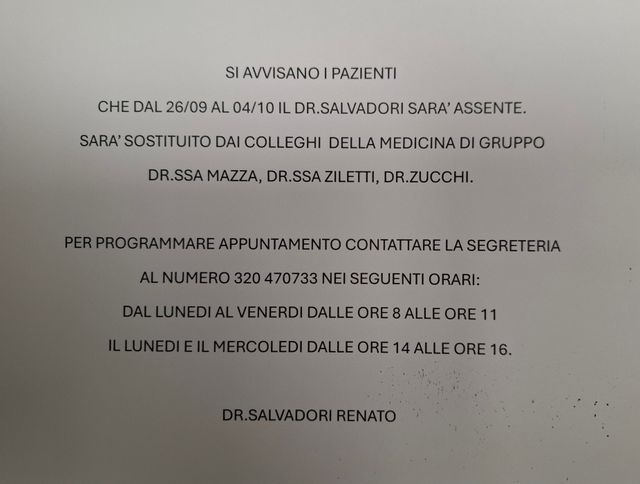 Ingrandire l'immagine: Ambulatorio Dr. Salvadori Renato