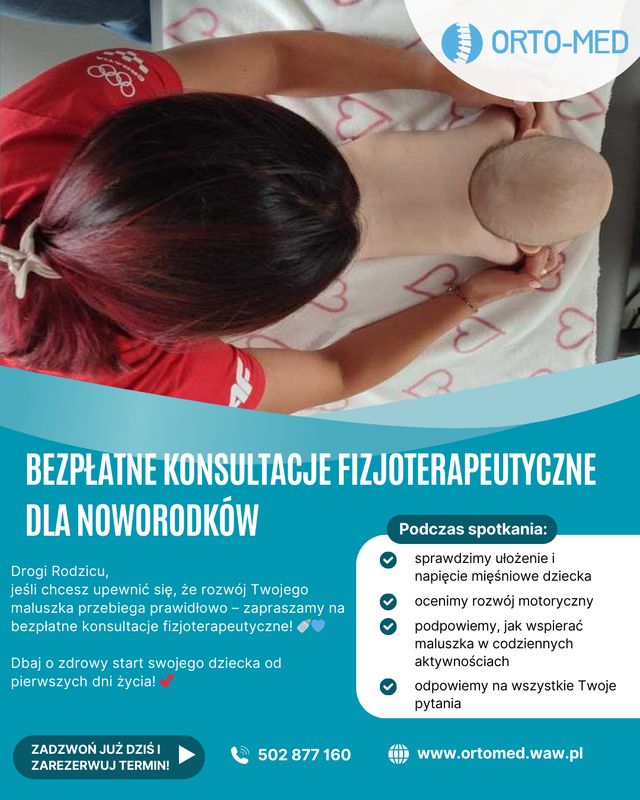 Powiększ obraz: Orto-Med Gabinet Fizjoterapii i Terapii Manualnej | Fizjoterapia Dzieci i Noworodków | Fizjoterapia Dorosłych| Leczenie bólu | Osteopatia |