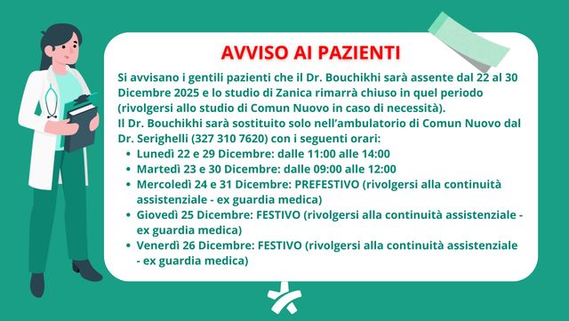 Ingrandire l'immagine: DR. BOUCHIKHI C/O ZANICA