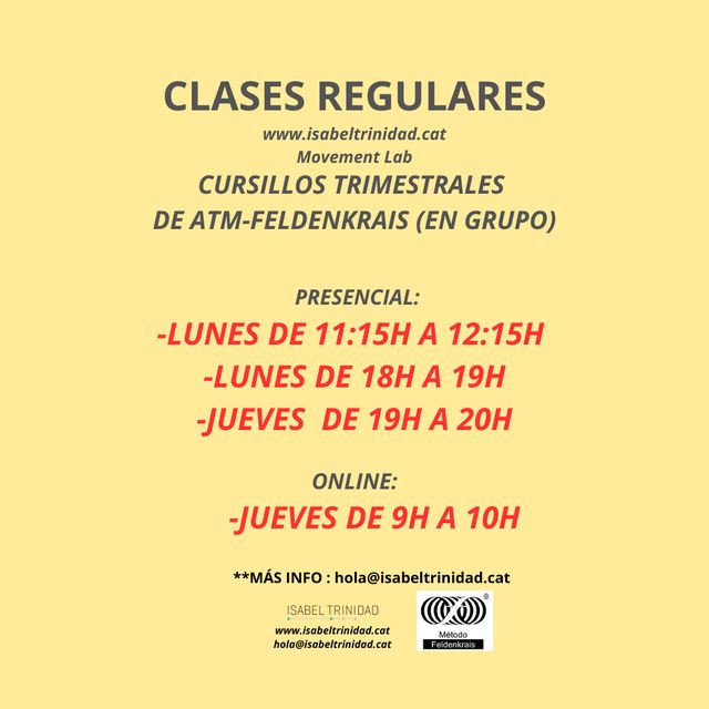 Acercar imagen: Método Feldenkrais y Reeducacion Postural Global (Souchard)  //  www.isabeltrinidad.cat