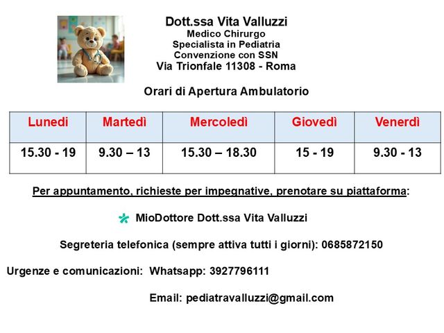 Ingrandire l'immagine: Studio Pediatrico Dott.ssa Vita Valluzzi