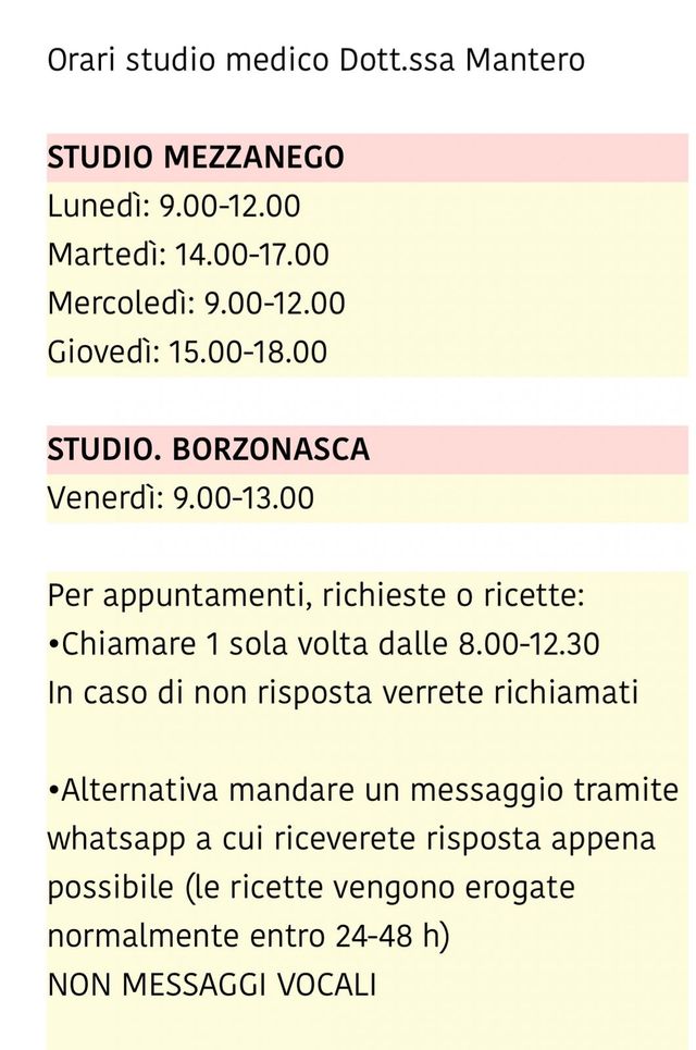 Ingrandire l'immagine: studio medico Dott.ssa Mantero-Mezzanego