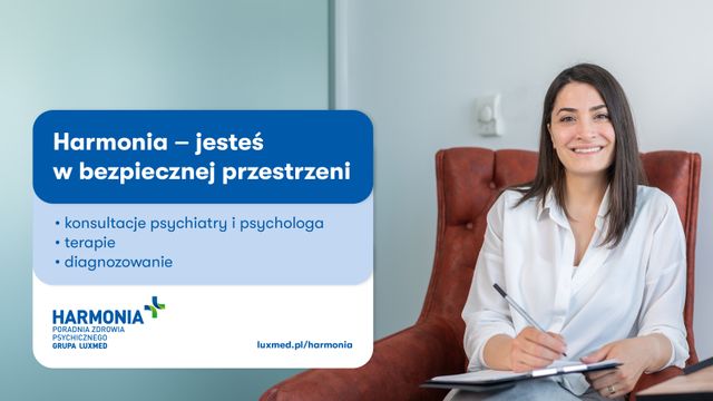 Powiększ obraz: HARMONIA Poradnia Zdrowia Psychicznego Grupa LUX MED / PROFEMED Wrocław - Oławska 15