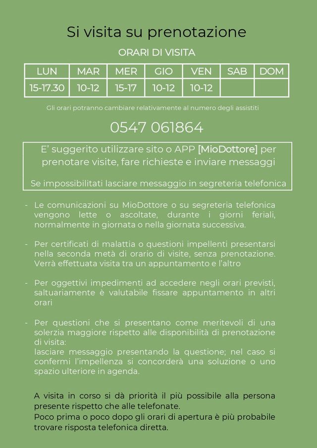 Ingrandire l'immagine: Ambuatorio Dr. Gregorio Boschetti
