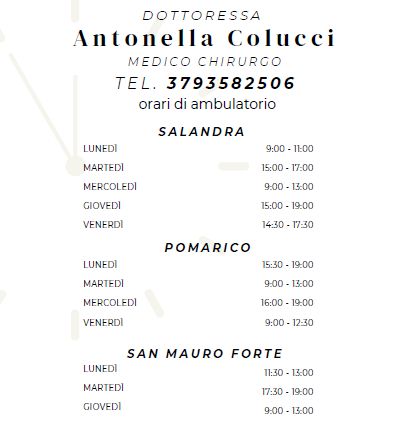 Ingrandire l'immagine: Ambulatorio SAN MAURO dottoressa  ANTONELLA COLUCCI