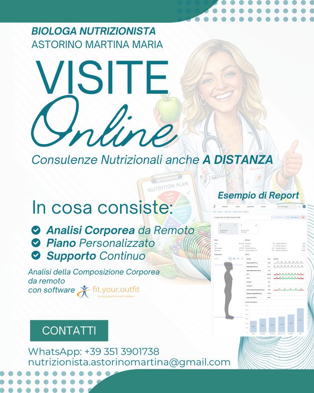 Ingrandire l'immagine: Visite Nutrizionali Online - Dott.ssa Martina Maria Astorino