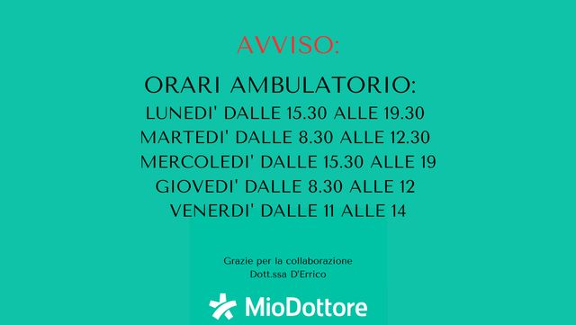 Ingrandire l'immagine: Dott.ssa D'Errico Rosa