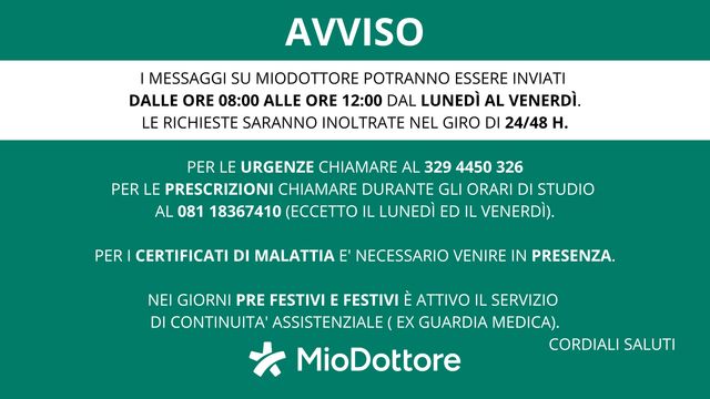 Ingrandire l'immagine: AGENDA PAZIENTI DOTT.SSA LIVIA GAIS MMG