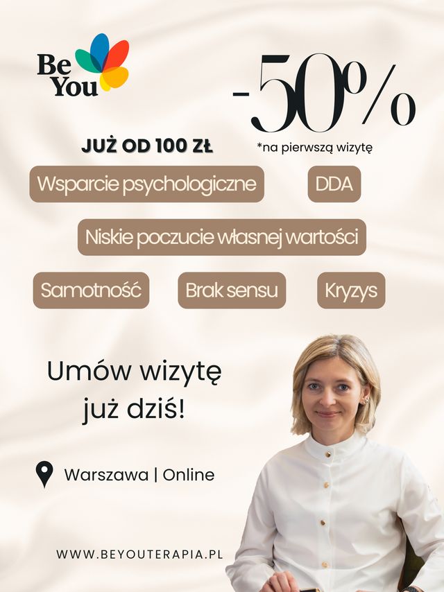 Powiększ obraz: BeYou Centrum Psychoterapii i Rozwoju