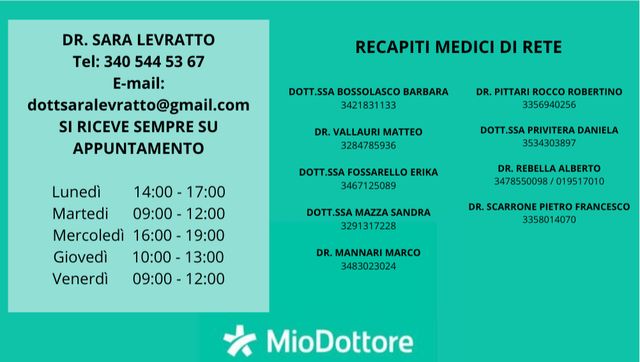 Ingrandire l'immagine: Studio medico Dott.ssa Sara Levratto