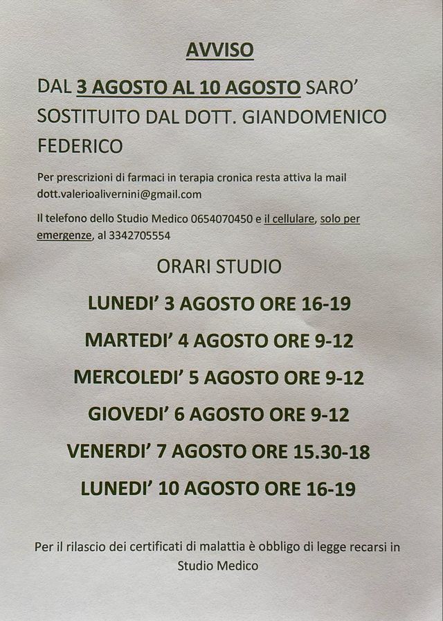 Ingrandire l'immagine: Studio Medico Dott. Alivernini Valerio