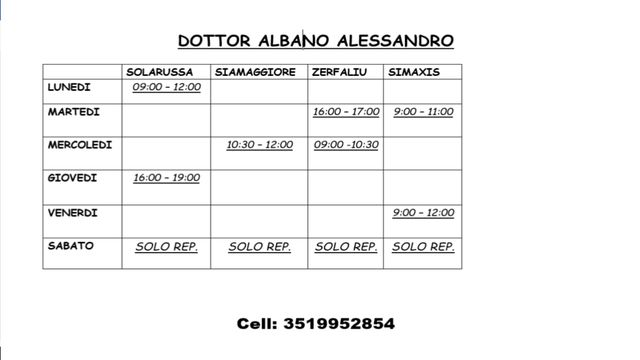 Ingrandire l'immagine: Zerfaliu - Studio Medico Dott. Alessandro Albano