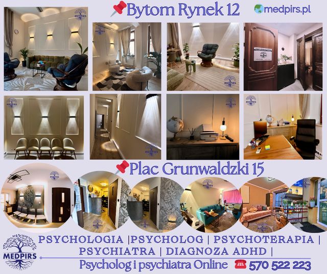 Powiększ obraz: MedPirs, Psycholog, Diagnoza, ADHD, Terapia, Psychoterapia, Psychiatra Centrum Zdrowia Psychicznego