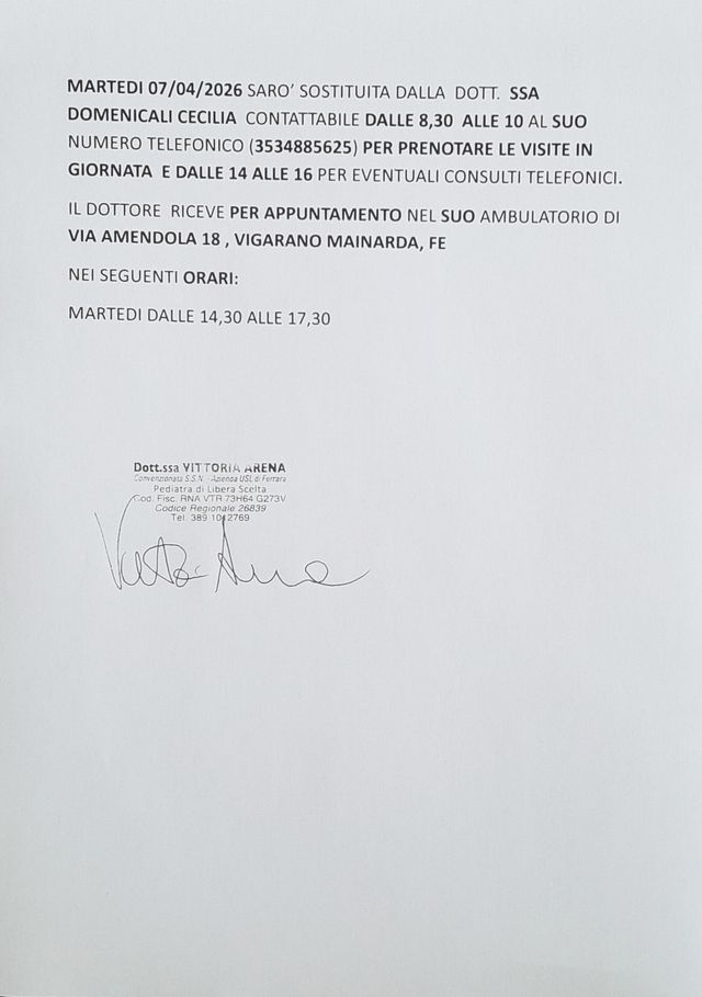 Ingrandire l'immagine: Studio Pediatrico Dott.ssa Vittoria Arena-Porotto
