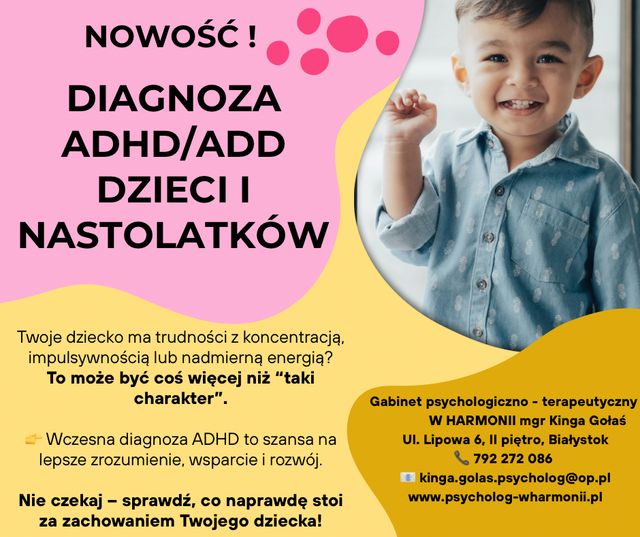 Powiększ obraz: Gabinet psychologiczno - terapeutyczny W HARMONII mgr Kinga Gołaś